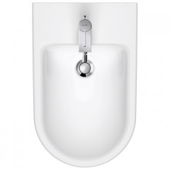 Duravit D-Neo Биде напольное 370x580х400 мм, с переливом, с 1 отв под смеситель, с WonderGliss, цвет: белый