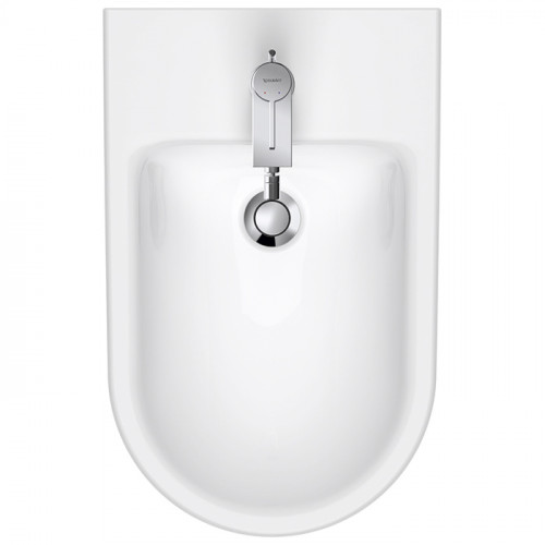 Duravit D-Neo Биде напольное 370x580х400 мм, с переливом, с 1 отв под смеситель, с WonderGliss, цвет: белый
