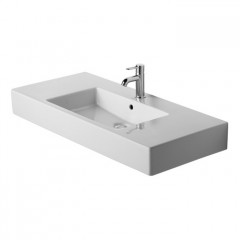 Duravit Vero Раковина для мебели с перел., с 1 отв. под смес., 1050x490мм, Цвет: Белый