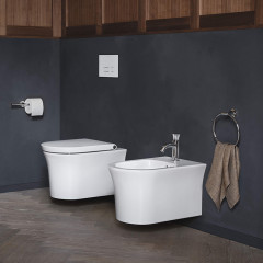 Duravit White Tulip Унитаз напольный 370х580х420 мм, безободковый, слив в стену, цвет: белый