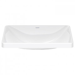 Duravit D-Neo Раковина встраиваемая сверху 600х440 мм, без перелива, без отв. под смеситель, с WonderGliss, цвет: белый
