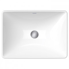 Duravit D-Neo Раковина встраиваемая сверху 600х440 мм, без перелива, без отв. под смеситель, с WonderGliss, цвет: белый
