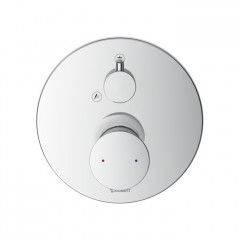 Duravit White Tulip Смеситель для душа, на 2 источника, встраиваемый, с обр клапаном (внешние части) цвет: хром