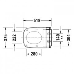 Duravit SensoWash Classic Сиденье для унитаза-биде DuraStyle, цвет белый
