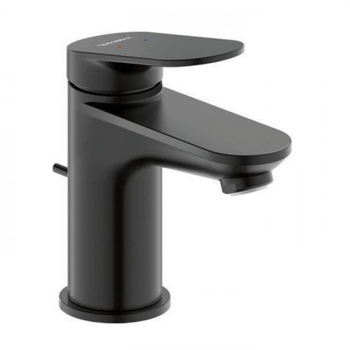 Duravit Circle M Однорычажный смеситель для умывальника с донным клапаном, черный матовый