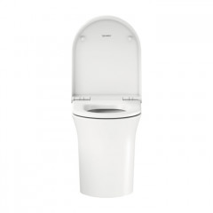 Duravit White Tulip Унитаз напольный 370х580х420 мм, безободковый, слив в стену, цвет: белый