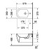 Duravit Me by Starck Биде подвесное 570х370 мм, с 1 отв. под смеситель, с креплением, цвет белый