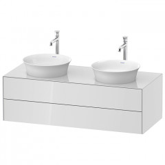 Duravit White Tulip Тумбочка подвесная, 408x1300x550 мм, 2 ящика, цвет: белый высокоглянцевый