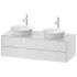 Duravit White Tulip Тумбочка подвесная, 408x1300x550 мм, 2 ящика, цвет: белый высокоглянцевый