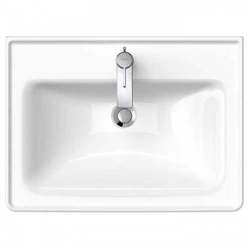 Duravit D-Neo Раковина накладная 650х480 мм, с переливом, с 1 отв. под смеситель, с WonderGliss, цвет: белый