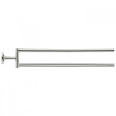 Duravit Starck T Полотенцедержатель двойной, настенный 465мм, цвет: Stainless steel Brushed