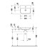 Duravit Happy D.2 Plus Раковина 500х400мм с переливом, 1 отв под смес, с креплением, выпуск с керам. покрытием цвет Anthracite matt/белый