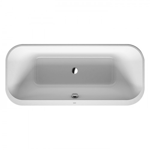 Duravit Happy D.2 Plus Ванна акриловая 1800х800мм, отдельностоящая, 2 наклона для спины, бесшовная акриловая панель,рама, цвет: белый
