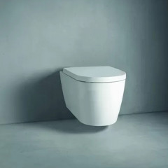 Duravit ME by Starck Унитаз подвесной с вертикальным смывом, вкл. крепление Durafix, 370x570 мм., цвет внутри белый, снаружи белый шелковисто-матовый