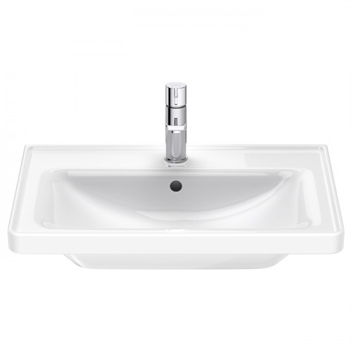 Duravit D-Neo Раковина накладная 650х480 мм, с переливом, с 1 отв. под смеситель, с WonderGliss, цвет: белый