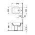 Duravit D-Code Биде напольное с перел., с 1 отв. под смес., 350x540мм, Цвет: Белый