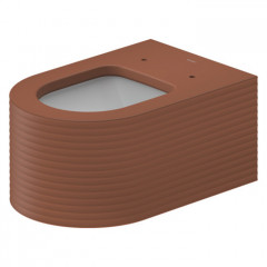 Duravit Millio Унитаз подвесной "Grooves" 370х570 мм, крепление в компл.,цвет матовая корица