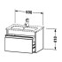 Duravit Ketho База под раковину 410x600x385, 1 выдв.ящик, цвет Базальт матовый