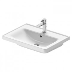 Duravit D-Neo Раковина накладная 650х480 мм, с переливом, с 1 отв. под смеситель, с WonderGliss, цвет: белый