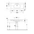 Duravit D-Code Раковина для мебели,с перел., с 1 отв. под смес., 1050x480мм, Цвет: Белый