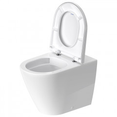 Duravit D-Neo Унитаз напольный 370х580х400 мм, безободковый, слив в стену, цвет: белый