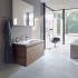 Duravit L-Cube База с раковиной 500x800x480, 2 выдв.ящика, American Walnut