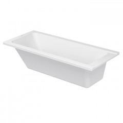 Duravit D-Code Ванна акриловая 1600х700 мм см, встраиваемая, с 1 наклоном для спины, выпуск в зоне ног, цвет белый