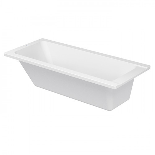 Duravit D-Code Ванна акриловая 1600х700 мм см, встраиваемая, с 1 наклоном для спины, выпуск в зоне ног, цвет белый