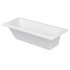 Duravit D-Code Ванна акриловая 1600х700 мм см, встраиваемая, с 1 наклоном для спины, выпуск в зоне ног, цвет белый