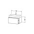 Duravit DuraSquare Раковина 800x470 мм., с 1 отверстием для смесителя, без перелива, с керамической крышкой, с креплениями, WonderGliss, цвет белый