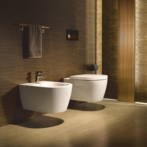 Duravit Me by Starck Сиденье для унитаза, с микролифтом, петли нерж сталь, цвет внутри-белый, снаружи-белый шелковисто-матовый