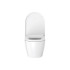 Duravit Me by Starck Сиденье для унитаза, с микролифтом, петли нерж сталь, цвет внутри-белый, снаружи-белый шелковисто-матовый