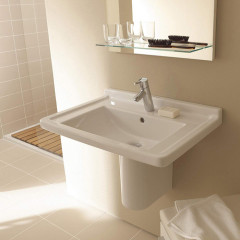 Duravit Starck 3 Раковина 700х490 мм, с переливом, с 1 отв под смеситель, цвет белый