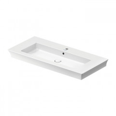 Duravit White Tulip Раковина накладная 1050х490 мм,с переливом, без отв. под смеситель, с WonderGliss, цвет: белый