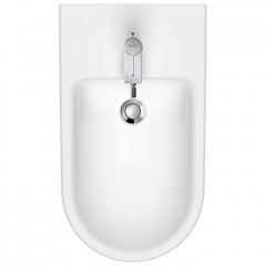 Duravit D-Neo Биде напольное 370x650х400 мм, с переливом, с 1 отв под смеситель, с WonderGliss, цвет: белый