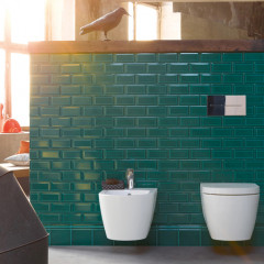 Duravit ME by Starck Биде подвесное "компакт" с перел., с 1 отв. под смес., вкл. крепление Durafix, 370x480мм, Цвет: Белый