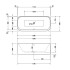 Duravit Happy D.2 Plus Ванна акриловая 1800х800мм, отдельностоящая, бесшовная панель, цвет: graphite supermatt