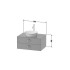 Duravit White Tulip Тумбочка подвесная, 408x800x550 мм, 2 ящика с ручкой, цвет: Nordic White HighGloss