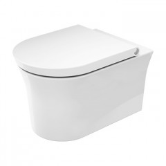 Duravit White Tulip Унитаз подвесной 370х540 мм безободковый, HygieneGlaze, цвет: белый