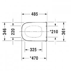 Duravit D-Code Сиденье для унитза удлиненное, съемное, цвет белый, с микролифтом