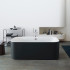 Duravit Happy D.2 Plus Ванна акриловая 1800х800мм, отдельностоящая, бесшовная панель, цвет: graphite supermatt