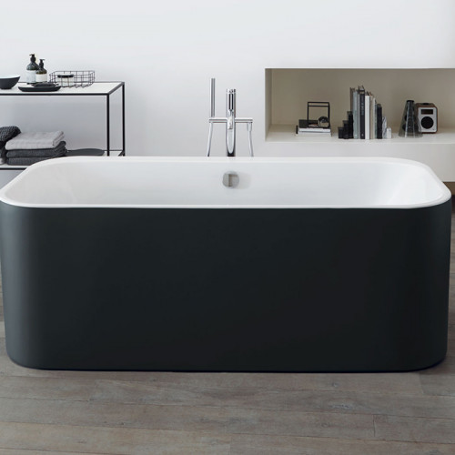 Duravit Happy D.2 Plus Ванна акриловая 1800х800мм, отдельностоящая, бесшовная панель, цвет: graphite supermatt