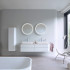 Duravit Happy D.2 Plus Зеркало круглое d900 мм, декор: radial, LED 3500, 41w, сенсор, регулировка яркости, приглушение света + выключатель
