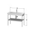 Duravit White Tulip Металлическая консоль, 760x984x450 мм, напольная, 1 дерев.полка, цвет: Nordic White HighGloss