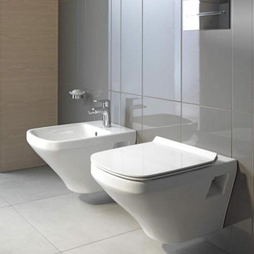 Duravit DuraStyle Биде подвесное с перел., с 1 отв. под смес., вкл. крепление Durafix, 370x540мм,