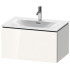 Duravit L-Cube Тумба подвесная под раковину # 234473, 1 выдвижное отделение, 400x720x481мм, цвет White High Gloss