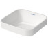 Duravit Happy D.2 Plus Раковина квадратная 400мм, без перелива,с выпуском с керамической крышкой цвет внутри - белый, снаружи - белый