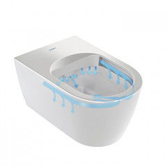 Duravit Starck f Pro Compact Комплект унитаз-биде, Сиденье SensoWash #612001012000310 и унитаз Rimless #2510092000, белый (СРОК пост - ПО Запросу!)
