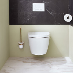 Duravit ME by Starck Унитаз подвесной Compact Rimless, вкл. крепление Durafix, 4,5л., 370x480мм, с покрытием WonderGliss Цвет: Белый