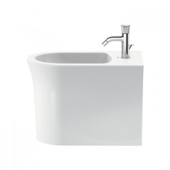 Duravit White Tulip Биде напольное 370x580х420 мм, с переливом, с 1 отв под смеситель, цвет: белый